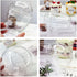 12oz Disposable Plastic Cups with Dome Lids (No Hole),50 pack Dessert Cups for Plastic Fruit, Ice Cream Cake and Mini Snack Bowls¦