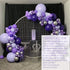 Macaron Purple Balloon Arch Garland Kit-Macaron Purple Balloon Metallic Purple Balloon Silver Balloon 133Pcs for Birthday,Gender Reveal,Baby Shower,Wedding,Engagement,Christmas and Bachelor Party Decoration.