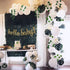 Sweet Baby Co. Boho Fake Greenery Baby Shower Decorations Neutral with Balloon Garland Arch Kit, Oh Hello Baby Banner, Green Ivy Leaf Garland Vines Decoration Decor for Jungle Safari Woodland Backdrop Theme
