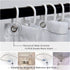 DESIHOM Funny Cat Shower Curtain Animal Black and White Shower Curtain Cartoon Fun Novelty Shower Curtain Polyester 72x72 Inch