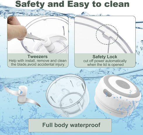 Electric-Herb-Grinder-Large-3.4oz-USB Rechargeable, 3.5'' Powerful Grinder for Dry and Fresh Herbs and Spices, Portable Waterproof, Better Control of Herb Coarseness, Practical and Muntifuctional Gift