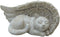 Comfy Hour Loving Memory Collection 4" Cat Peacefully Sleeping in Angel Wing Figurine Pet Statue - in Memory of My Best Friend Bereavement, Polyresin