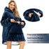 Oversized Wearable Blanket Sherpa Fleece Blanket Hoodie Warm Thick Big Hooded Sweatshirt Hoodie Blanket Jacket for Adults Women Girls Teenagers Teens Men