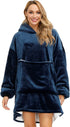 Oversized Wearable Blanket Sherpa Fleece Blanket Hoodie Warm Thick Big Hooded Sweatshirt Hoodie Blanket Jacket for Adults Women Girls Teenagers Teens Men