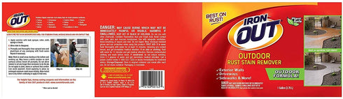 Iron OUT Liquid Rust Stain Remover, Pre-mixed, Quickly Removes Rust Stains from Concrete, Vinyl and Other Outdoor Surfaces, No Scrubbing, Safe to Use, 1 Gallon