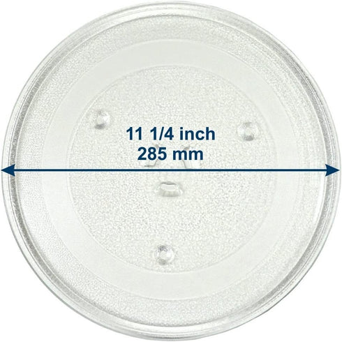 HQRP 11-1/4 inch Glass Turntable Tray Compatible with Magic Chef 203500 MCO160UW MCO165UB MCO165UW MCP13E1ST MCT9E1ST MCD990W MCD991ARB MCD991ARS MCO160S MCO160UB MCO160UQ Microwave Oven Plate
