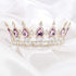 LOSOPHY Tiaras and Crowns for Women,Birthday Crown Cake Topper Crystal Golds Crown Match for Prom Queen Princess Crown for Costume Headband,Tiara for Women Wedding Bridal Crown and Party Tiara.Pink