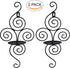 Wall Sconces Candle Holder, Kathy Set of 2 Elegant Swirling Iron Hanging Wall Mounted Decorative Candle Sconce for Living Room Home Decorations,Weddings,Event,Black