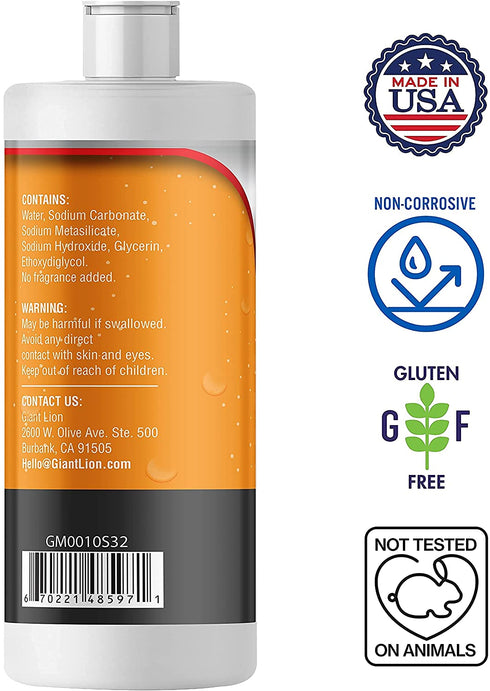 Griddle Master Max - Powerful Food-Safe Liquid Griddle and Grill Cleaner 32 oz.