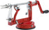 Apple Peeler Corer, Long lasting Chrome Cast Magnesium Alloy Apple Peeler Slicer Corer with Stainless Steel Blades and Powerful Suction Base for Apples and Potato(Red)