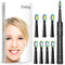 Dnsly Ultrasonic Electric Toothbrush for Adults , Battery Electric Toothbrushes , 8 Sonic Toothbrush Heads , 5 Modes with Smart Timer , 2 Hours Charge for 30 Days Use