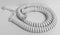 The VoIP Lounge 12 Foot White Handset Curly Cord for Landline Phone