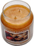 Village Candle Warm Apple Pie Large Glass Apothecary Jar Scented Candle, 21.25 oz, Brown