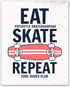 Skateboarding Quotes Wall Art Decor Prints - Set of 4 (8x10) Inch Poster Photos - Bedroom Gift Idea
