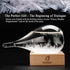 Valentines Day Gift Snow Globe Storm Glass Decorative Bottle Weather Station, with Water Globe Festival Gift For Xmas Valentines Day Anniversary Birthday Mothers Day, Office Home Tabletop Decor (S)