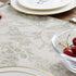 JINCHAN Table Runner Table Cloth Linen Textured Table Runner 72 Inch Floral Pattern Decorative Burlap Table Cover Botanic Printed Design Rustic Handcrafted Flax Tablecloth 1 Panel Sage on Beige