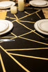 Letjolt Golden Printing Table Runner Black Table Deco Stylish Wedding Party Table Setting Bridal Shower 12x108 Inches