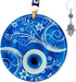MC.HOMIES 4.7'' Evil Eye Wall Decor & Gift Hamsa Hand Evil Eye Keychain - Evil Eye Decorations for Home - Evil Eye Turkish and Greek Decor - Wall Home Decor Amulet (Flower Pattern)