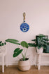 MC.HOMIES 4.7'' Evil Eye Wall Decor & Gift Hamsa Hand Evil Eye Keychain - Evil Eye Decorations for Home - Evil Eye Turkish and Greek Decor - Wall Home Decor Amulet (Flower Pattern)