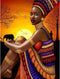 SKRYUIE 5D Diamond Painting Kit African Women Full Drill by Number Kits, Diamond Art African American Sunset Woman Paint with Diamonds Black Woman Embroidery DIY Craft Set Arts Decorations(12x16inch)