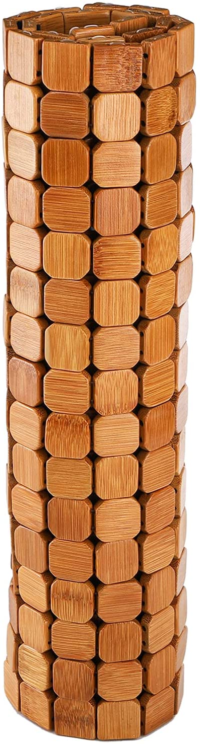 Dicunoy Bathroom Bamboo Mat, Bamboo Shower Rug, Wooden Toilet Doormats for Shower Doorsteps, Sauna, Tub (23.6" L x 16" W)