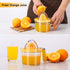 Drizom Citrus Lemon Orange Juicer Manual Hand Squeezer, Fruit Juicer Lime Press with Built-in Measuring Cup and Grater and Egg separator, Non-Slip Silicone Handle, 20OZ