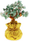 SING F LTD Feng Shui Money Luck Stone Tree Crystal Art Decoration Office Living Room Good Luck Best Gift Green