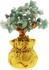 SING F LTD Feng Shui Money Luck Stone Tree Crystal Art Decoration Office Living Room Good Luck Best Gift Green