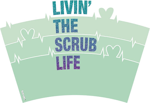 Tervis Nurse Scrub Life Made in USA Double Walled Insulated Tumbler, 24 oz, Clear