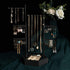 Emfogo Jewelry Organizer Stand - 6 Tier Jewelry Holder with Adjustable Height Necklace Holder Organizer Display & Storage for Earrings Ring Bracelet (Black)