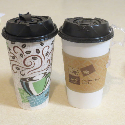 NEW Reclosable Travel Lid Black Dome Lid for 10-20 oz. Paper coffee Cups, appx. - 100 pack