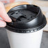 NEW Reclosable Travel Lid Black Dome Lid for 10-20 oz. Paper coffee Cups, appx. - 100 pack
