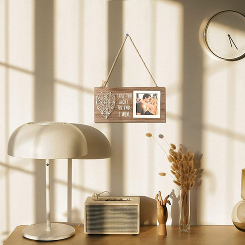 Gifts for Boyfriend Girlfriend Him Her, Valentines Day Gifts, Romantic Couple Anniversary Picture Frame 3x3 Inches Photo, Engagement Birthday Presents Gift Idea for Husband Wife Men Women