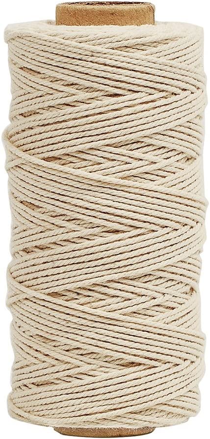 Tenn Well Bakers Twine, 328 Feet 3Ply Cotton Kitchen Twine Food Safe Cooking String for Tying Meat, Trussing Chickens, Making Sausage and More