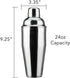 PG Professional Cocktail Shaker - 24 oz Stainless Martini Tin with Built-in Strainer and Measuring Cup - Perfect for Mixing Drinks