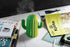 YINGJEE Mini Humidifier Single Room Humidifiers with Night Light Portable Cactus Air humidifier for for Yoga, Office, spa, Bedroom?Baby Room?Silica Gel Diffuser for tap Water only(Green)