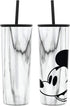Simple Modern Disney Character Insulated Tumbler Cup with Flip Lid and Straw Lid | Reusable Stainless Steel Water Bottle Iced Coffee Travel Mug | Classic Collection | 24oz Mickey Mouse on Marble