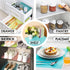 12 Pcs Refrigerator Liners, MayNest Washable Mats Covers Pads, Home Kitchen Gadgets Accessories Organization for Top Freezer Glass Shelf Wire Shelving Cupboard Cabinet Drawers (12 White)
