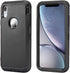 Stroson for iPhone XR Case with Built in Screen Protector, 3 in 1 Full Body Drop Protection Heavy Duty Shockproof Rugged Bumper for Women Man Protective Cover Phone Case for iPhone XR 6.1” (Black)