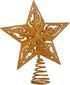 Kurt Adler 8-Inch Gold Glittered 5 Point Star Treetop