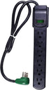 GoGreen Power (GG-16103MSBK) 6 Outlet Surge Protector, Black, 2.5 Ft. Cord