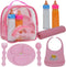 The New York Doll Collection Baby Doll Accessories, Doll Magic Bottles & Doll Feeding Set in A Bag, Multicolor