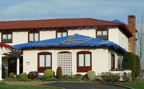 Kotap TRA-1212 Multiple Sizes All Purpose 5-mil Poly Tarp, 12 x 12-Foot, Blue