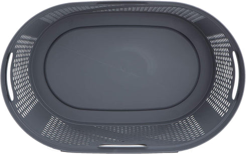 Mind Reader Laundry, Gray 40 Liter Clothes Basket