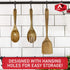 Wooden Utensils for Cooking 8 Pcs Natural Teak Wooden Cooking Utensils, Wooden Kitchen Utensil Set, Wooden Spoons for Cooking, Kitchen Cooking Utensils Set, Slotted Spoons for Cooking