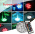 Sunyel Submersible LED Lights, 16 Colors 4 Modes Battery Powered RGB Floral Lights with 24-Key Remote (4-Pack)