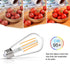 Vintage LED Edison Bulb, 6W, Equivalent 60W, Soft White 2700k, Non-Dimmable Led Filament Light Bulb, E26 Base, High CRI 95+ Eye Protection Led Bulb, Clear Glass for Home Bathroom Kitchen, Pack of 5