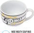 Silver Buffalo Peanuts Snoopy and Woodstock Ceramic Soup Mug with Vented Plastic Lid, 24 Ounces