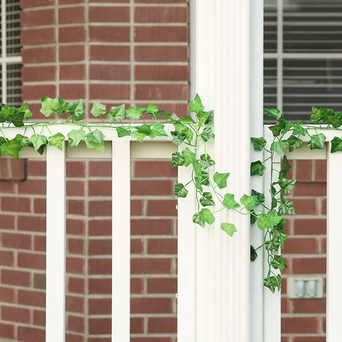 Joyhalo 24 Pack Fake Ivy - Vines Artificial Ivy Leaf Plants, Silk Ivy Garland Greenery Artificial Hanging Plant for Party Garden Outdoor Wedding Wall Decor