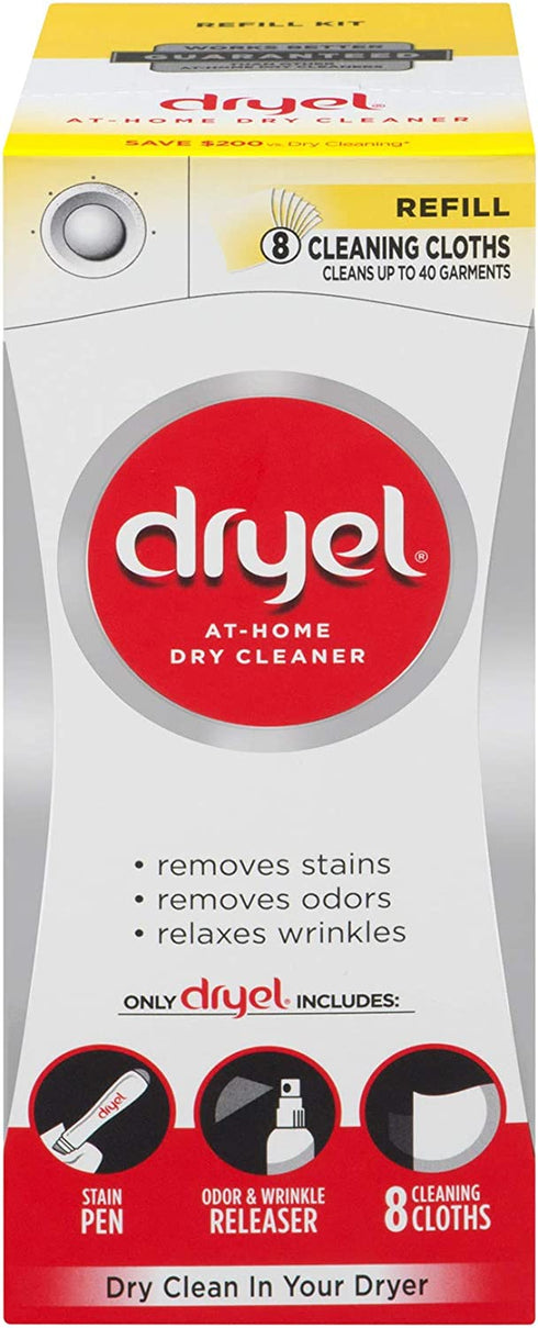 Dryel At-Home Dry Cleaner Refill Kit, 8 Count